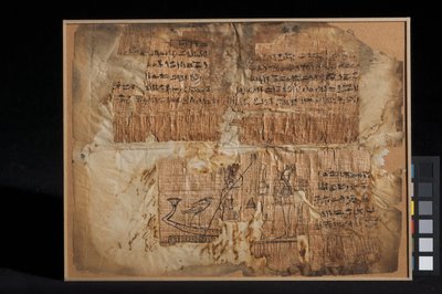Frammento di papiro, del capitolo 100, dal Libro dei Morti da Egyptian Ptolemaic Period
